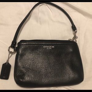 Coach small leather wristlet